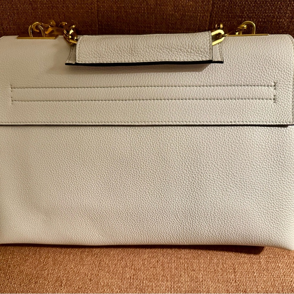 VALENTINO GARAVANI Pebbled Calfskin VRing Chain Shoulder Bag - Picture 5 of 16